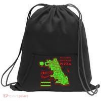 Delicious Chicago Pizza Sweatshirt Cinch Pack Bag thumb 0