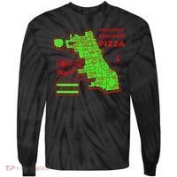 Delicious Chicago Pizza Tie-Dye Long Sleeve Shirt thumb 0