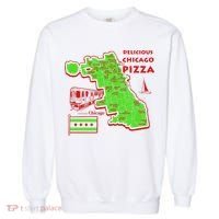 Delicious Chicago Pizza Garment-Dyed Sweatshirt thumb 0