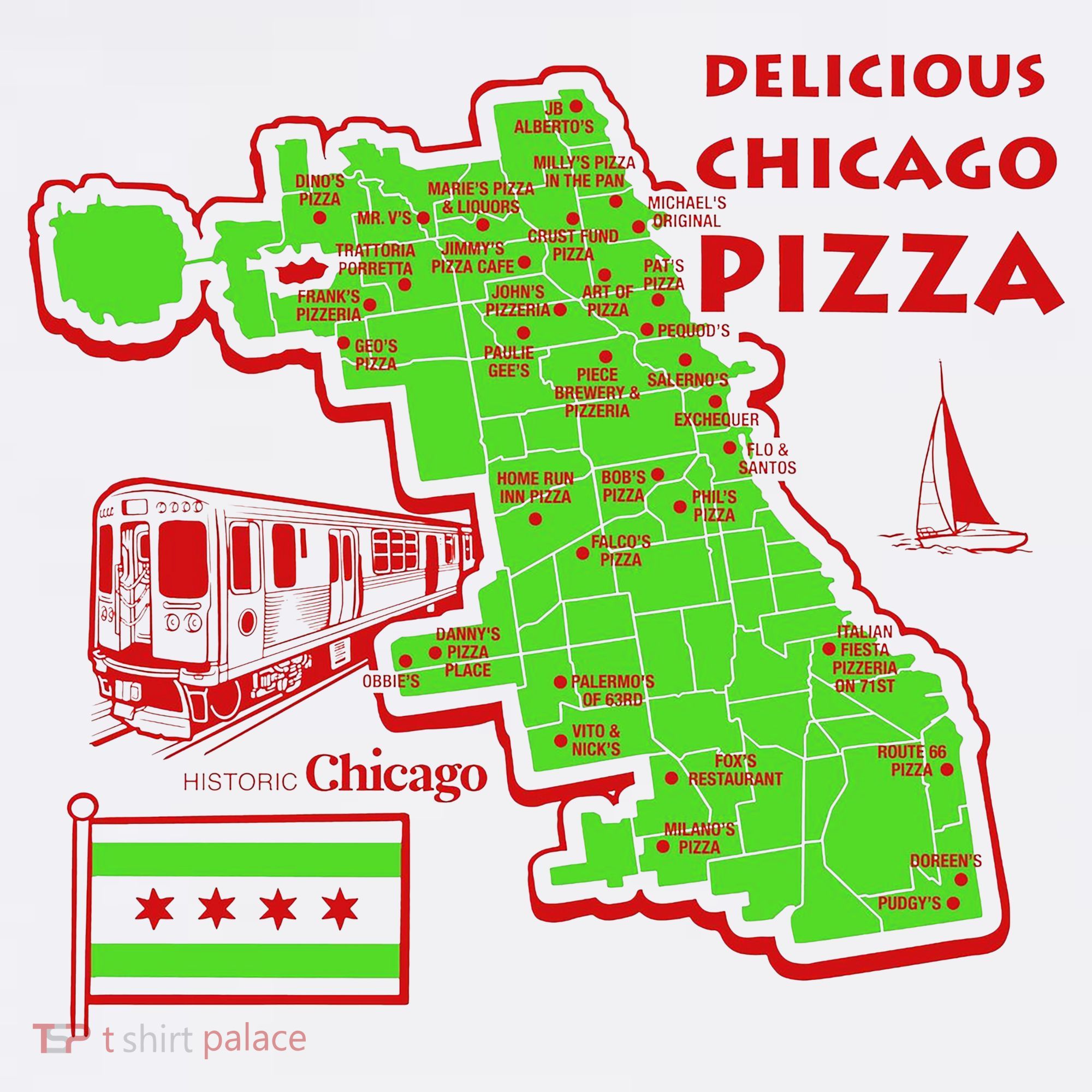 Delicious Chicago Pizza Five-Panel Snapback Cap