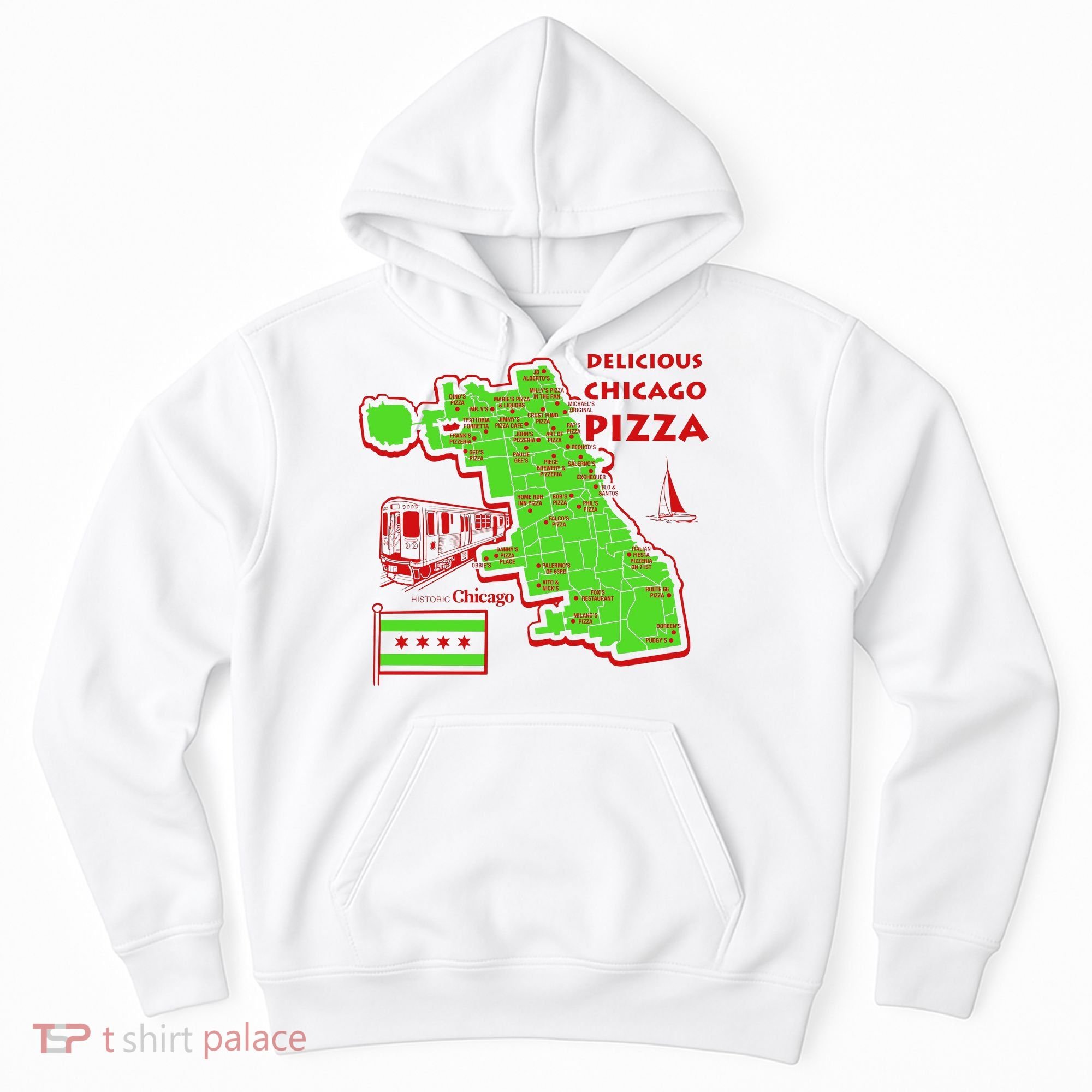 Delicious Chicago Pizza Hoodie