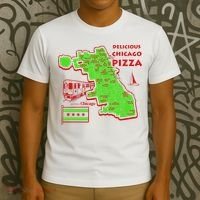 Delicious Chicago Pizza T-Shirt thumb 3