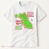 Delicious Chicago Pizza Tall T-Shirt thumb 0