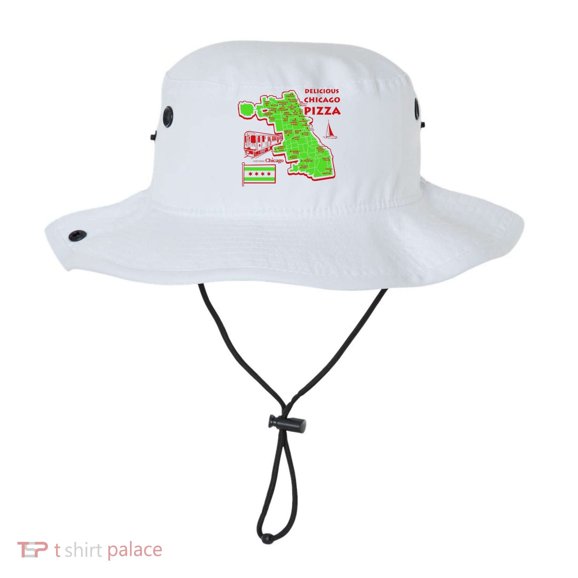 Delicious Chicago Pizza Bucket Hat