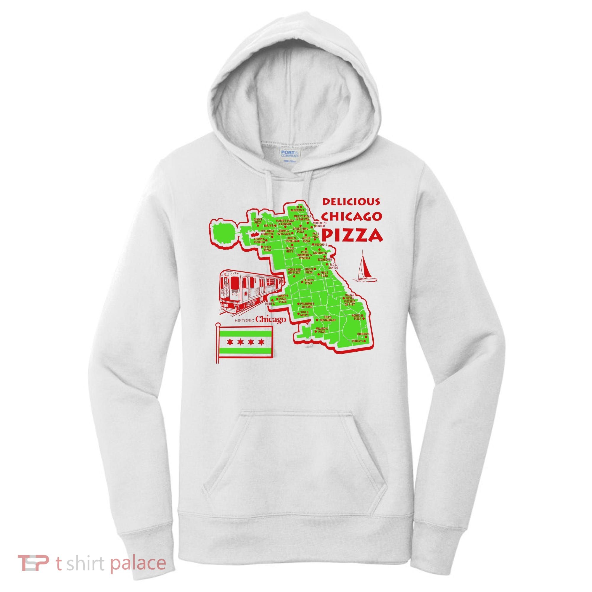 Delicious Chicago Pizza Women's Hoodie
