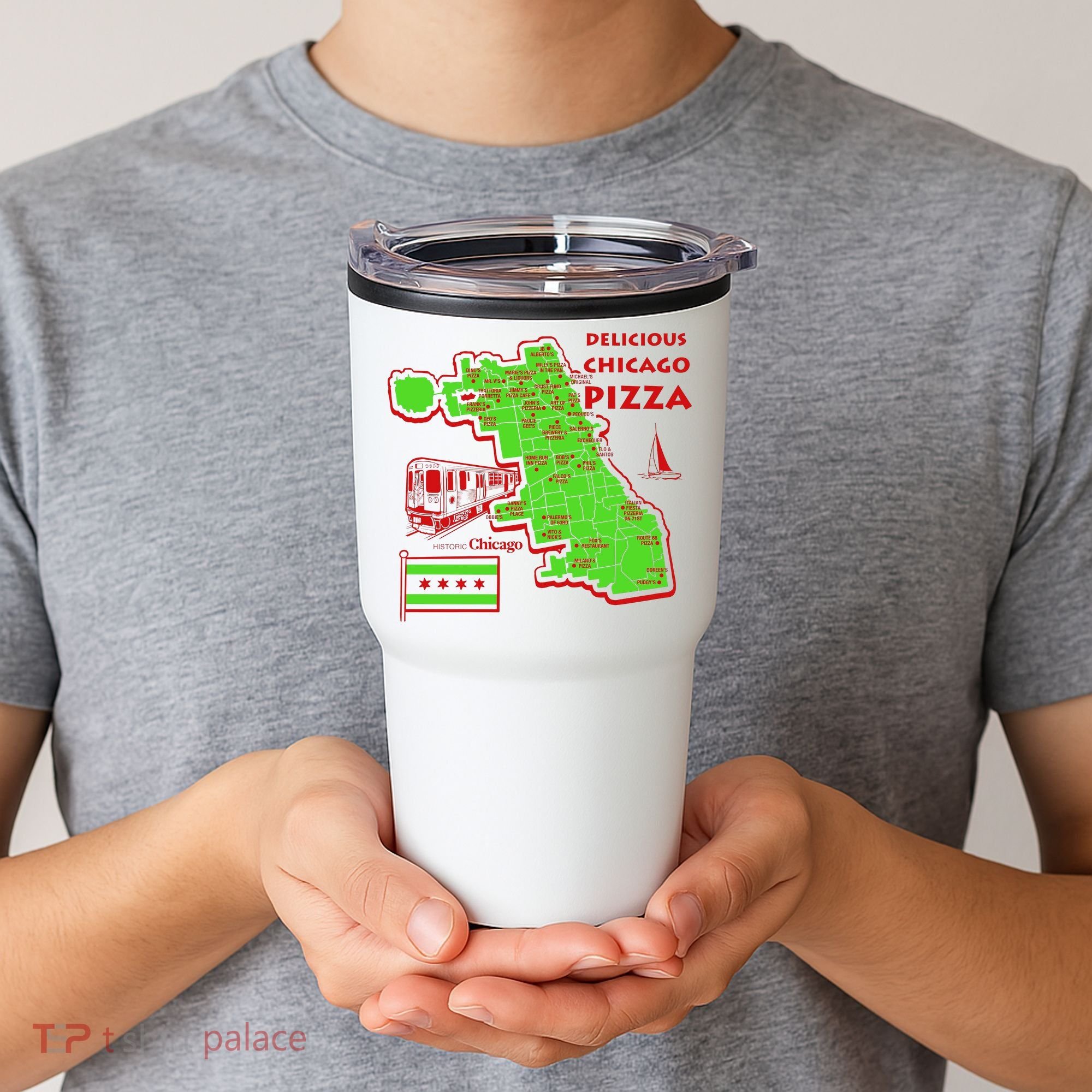 Delicious Chicago Pizza Tumbler