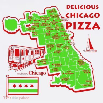 Delicious Chicago Pizza Ornament