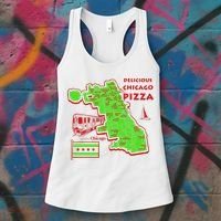 Delicious Chicago Pizza Women's Tank Top thumb 3