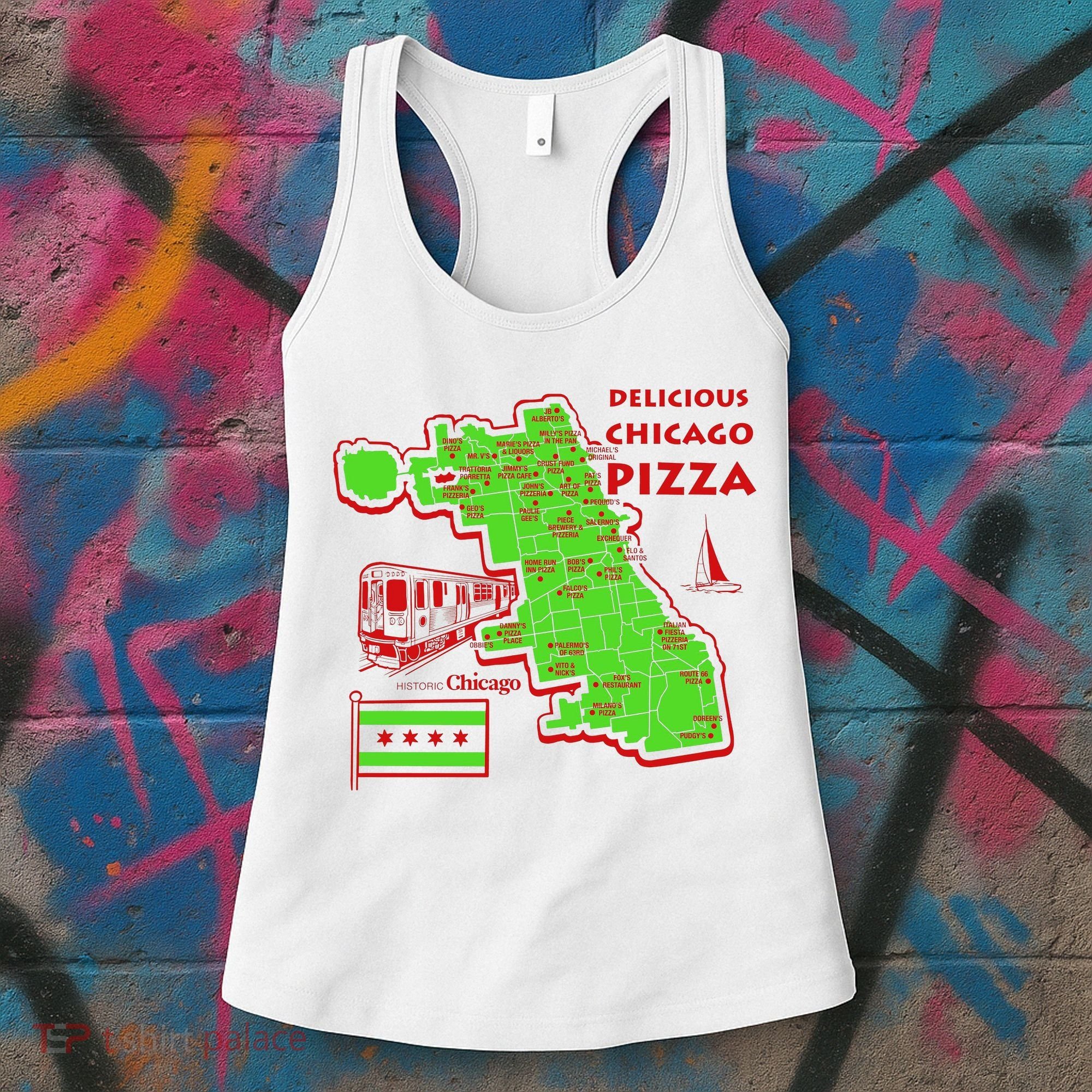 Delicious Chicago Pizza Women's Tank Top