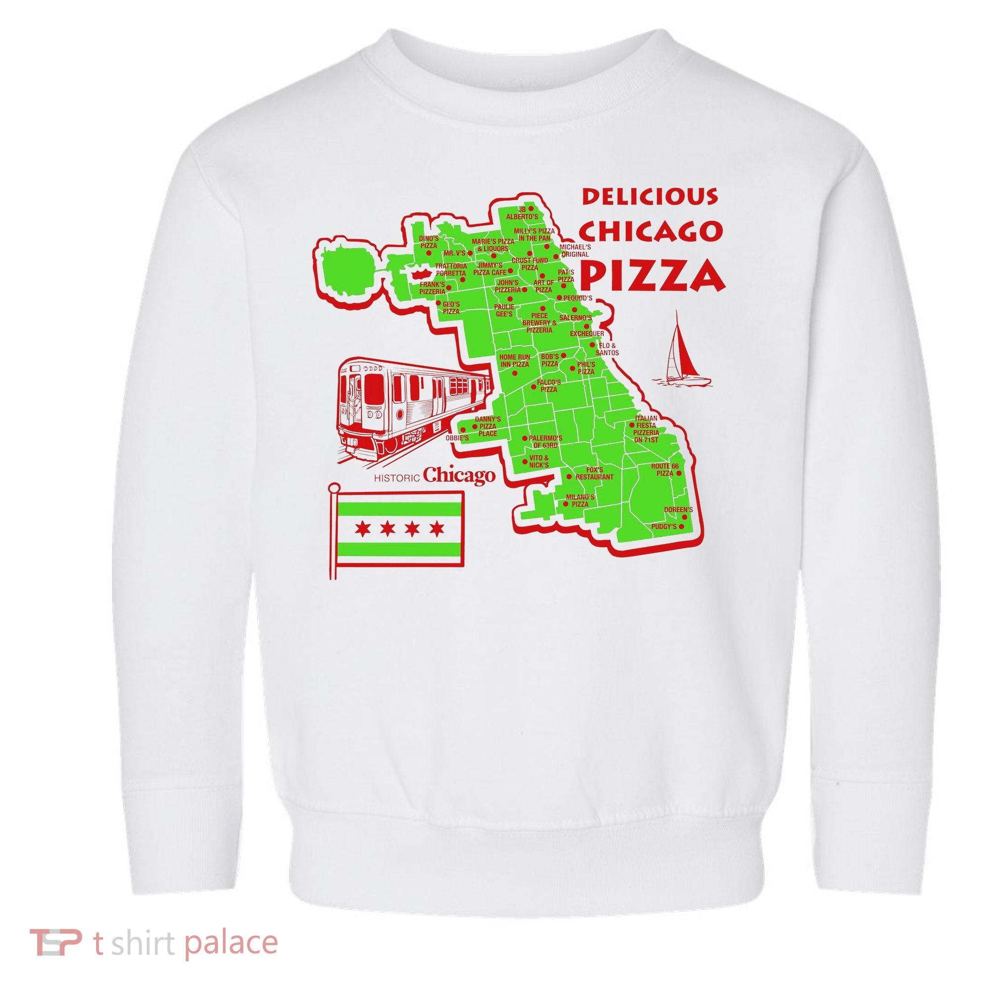 Delicious Chicago Pizza Toddler Sweatshirt