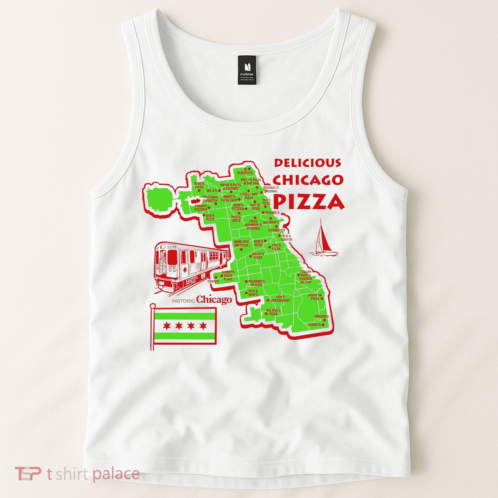 Delicious Chicago Pizza Tank Top