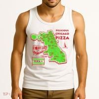 Delicious Chicago Pizza Tank Top thumb 3