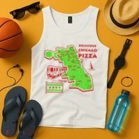 Delicious Chicago Pizza Tank Top thumb 4