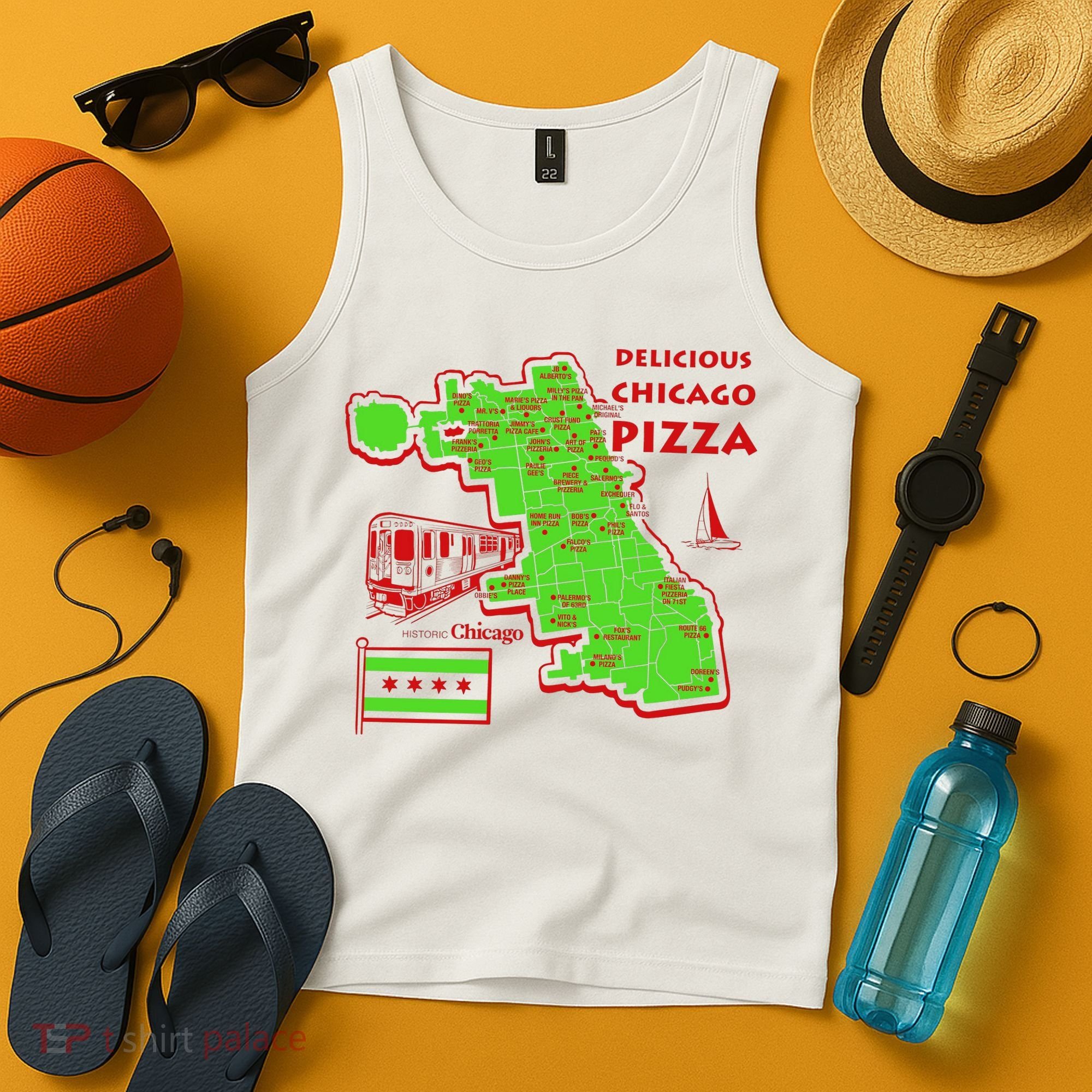 Delicious Chicago Pizza Tank Top