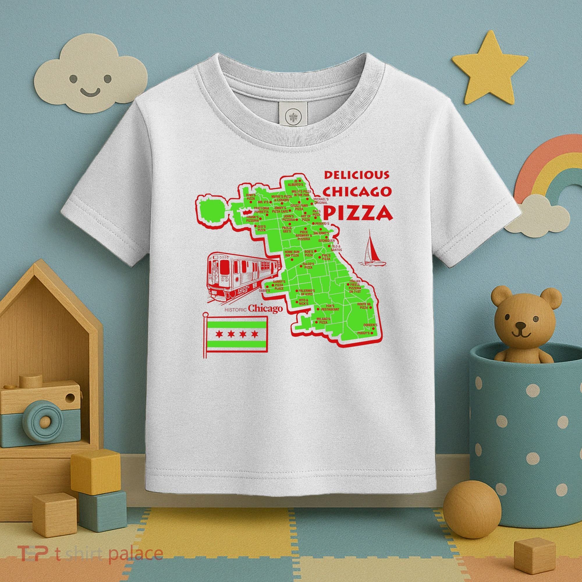 Delicious Chicago Pizza Toddler T-Shirt