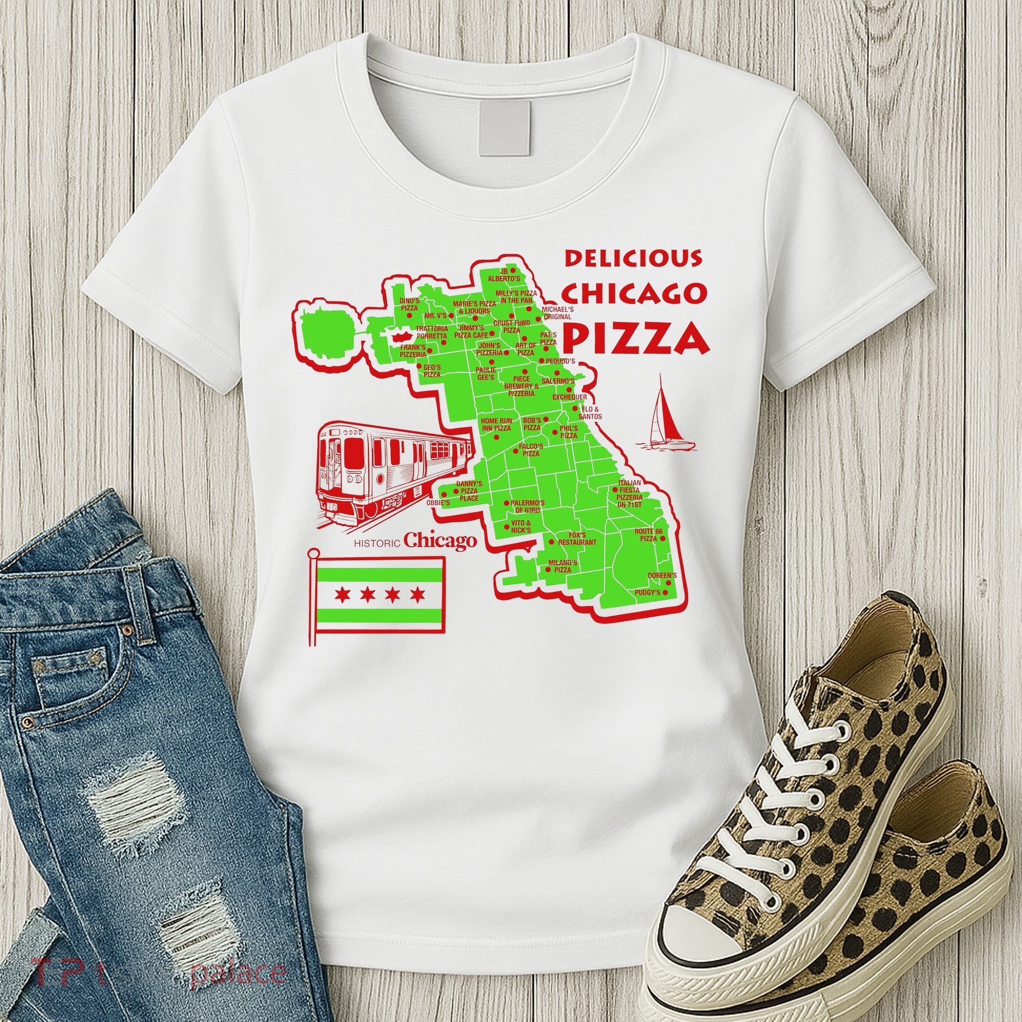 Delicious Chicago Pizza Women's T-Shirt