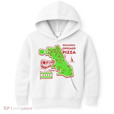 Delicious Chicago Pizza Kids Hoodie