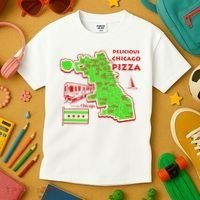 Delicious Chicago Pizza Kids T-Shirt thumb 3
