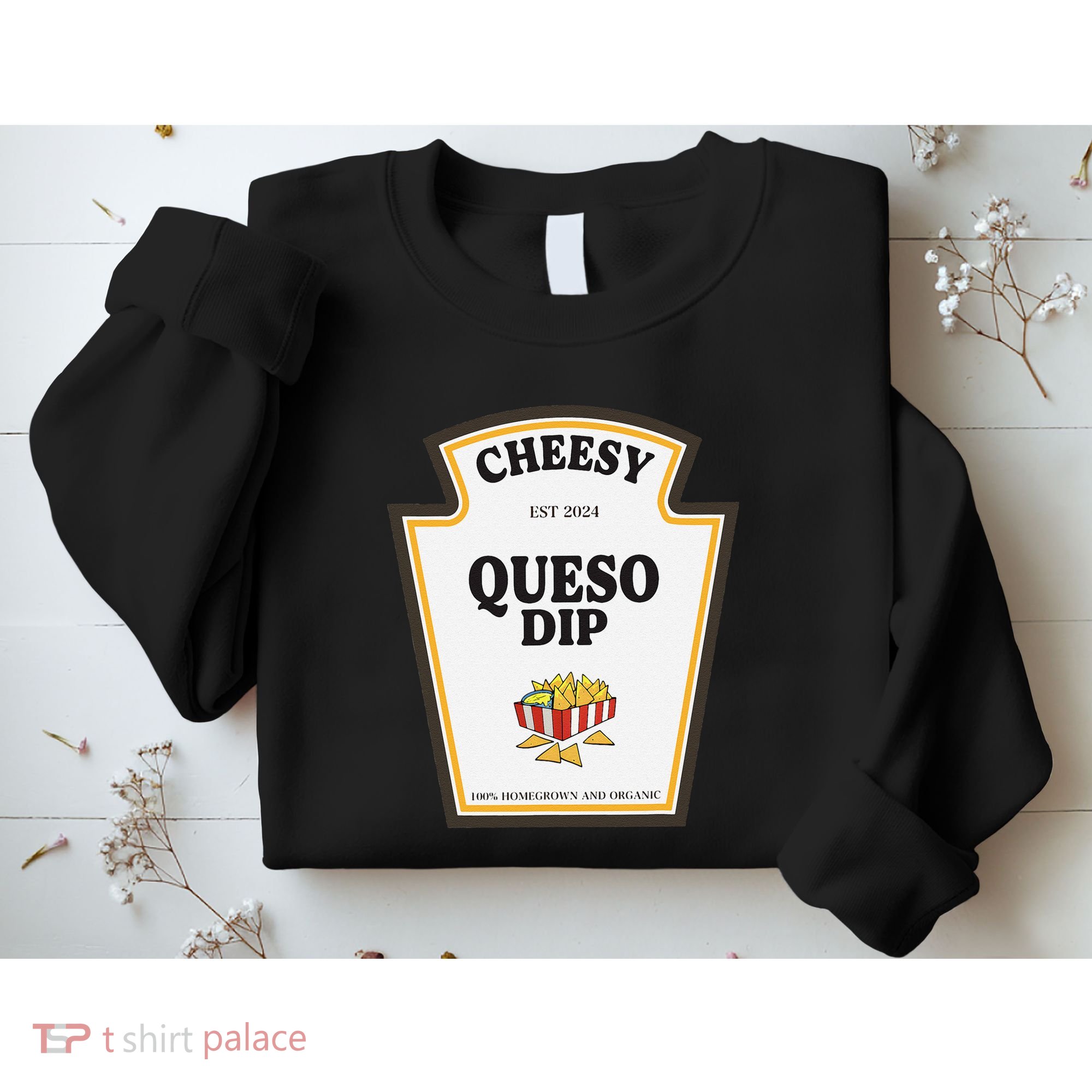 Delicious Cheesy Queso Dip Condiment Costume Party Matching Sweatshirt