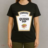 Delicious Cheesy Queso Dip Condiment Costume Party Matching T-Shirt thumb 4