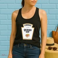 Delicious Cheesy Queso Dip Condiment Costume Party Matching Women's Tank Top thumb 2
