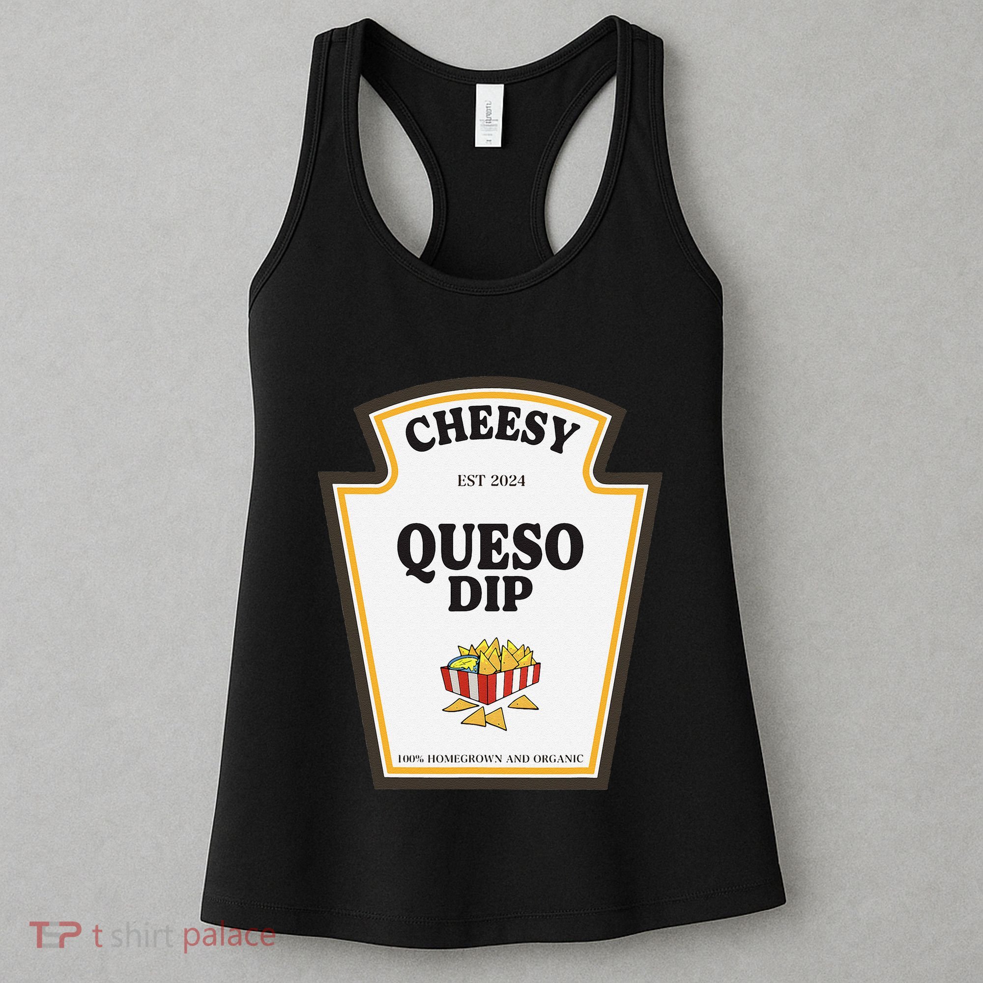 Delicious Cheesy Queso Dip Condiment Costume Party Matching Women's Tank Top