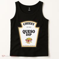 Delicious Cheesy Queso Dip Condiment Costume Party Matching Tank Top thumb 2