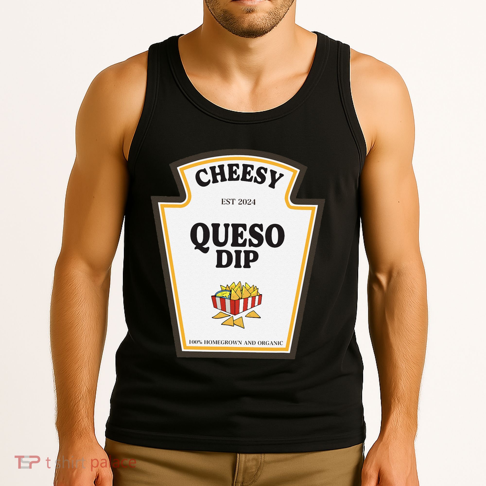Delicious Cheesy Queso Dip Condiment Costume Party Matching Tank Top
