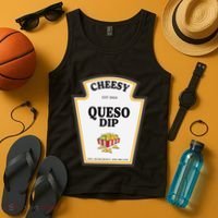 Delicious Cheesy Queso Dip Condiment Costume Party Matching Tank Top thumb 4