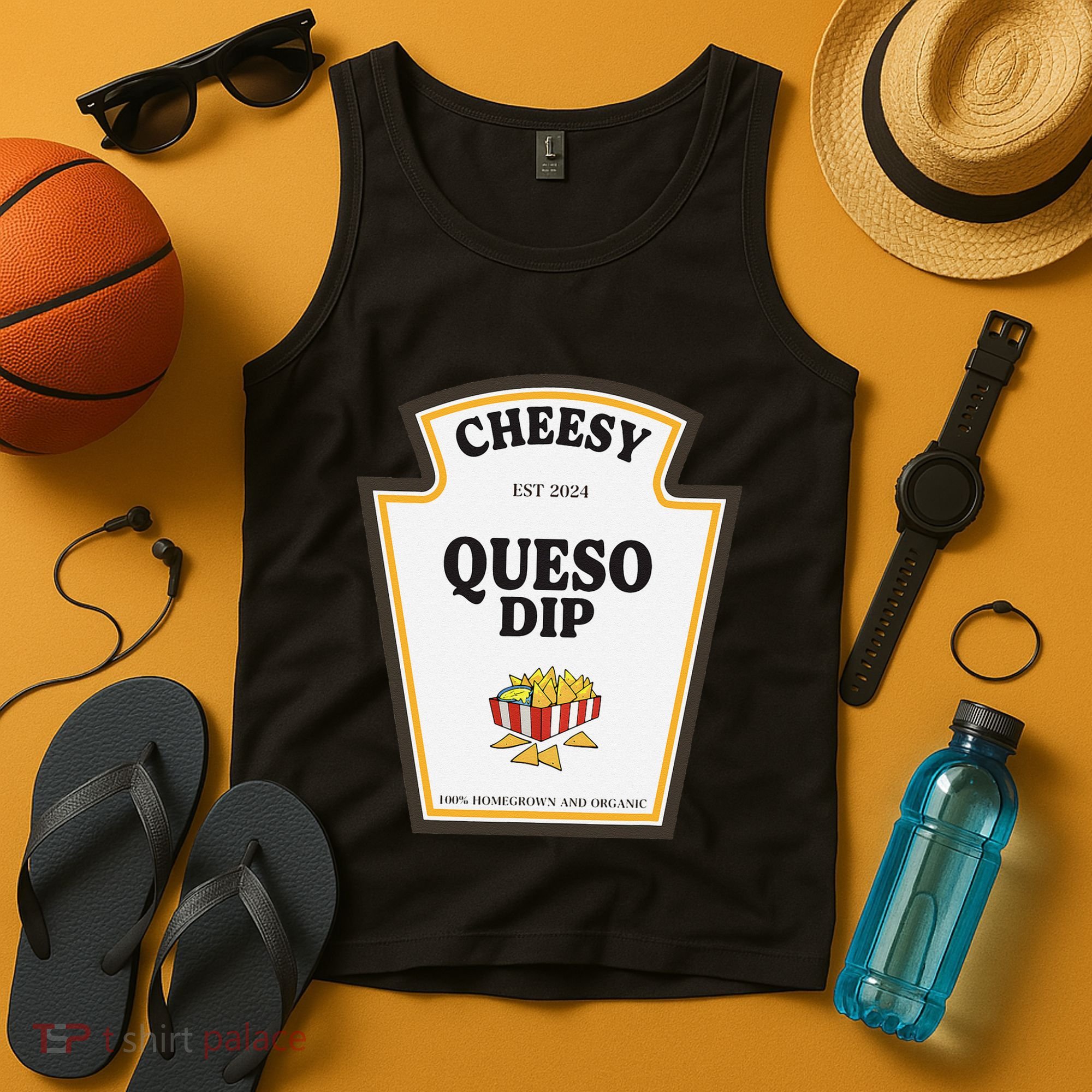 Delicious Cheesy Queso Dip Condiment Costume Party Matching Tank Top