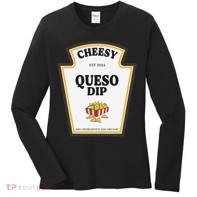 Delicious Cheesy Queso Dip Condiment Costume Party Matching Women's Long Sleeve Shirt