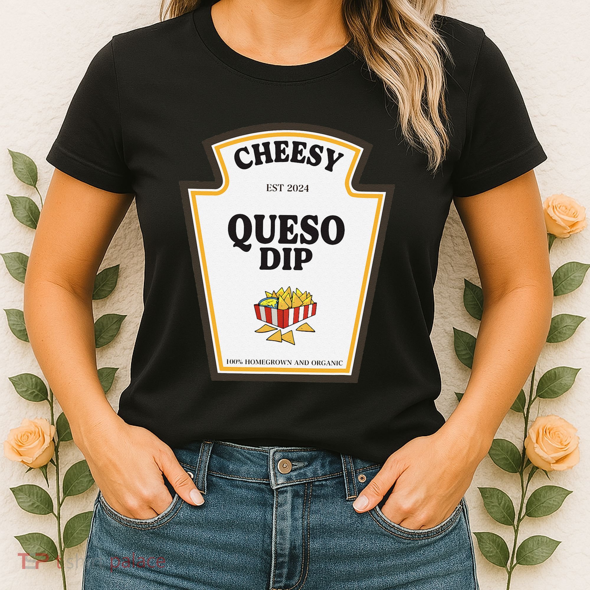 Delicious Cheesy Queso Dip Condiment Costume Party Matching Women's T-Shirt