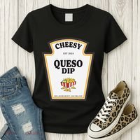 Delicious Cheesy Queso Dip Condiment Costume Party Matching Women's T-Shirt thumb 3