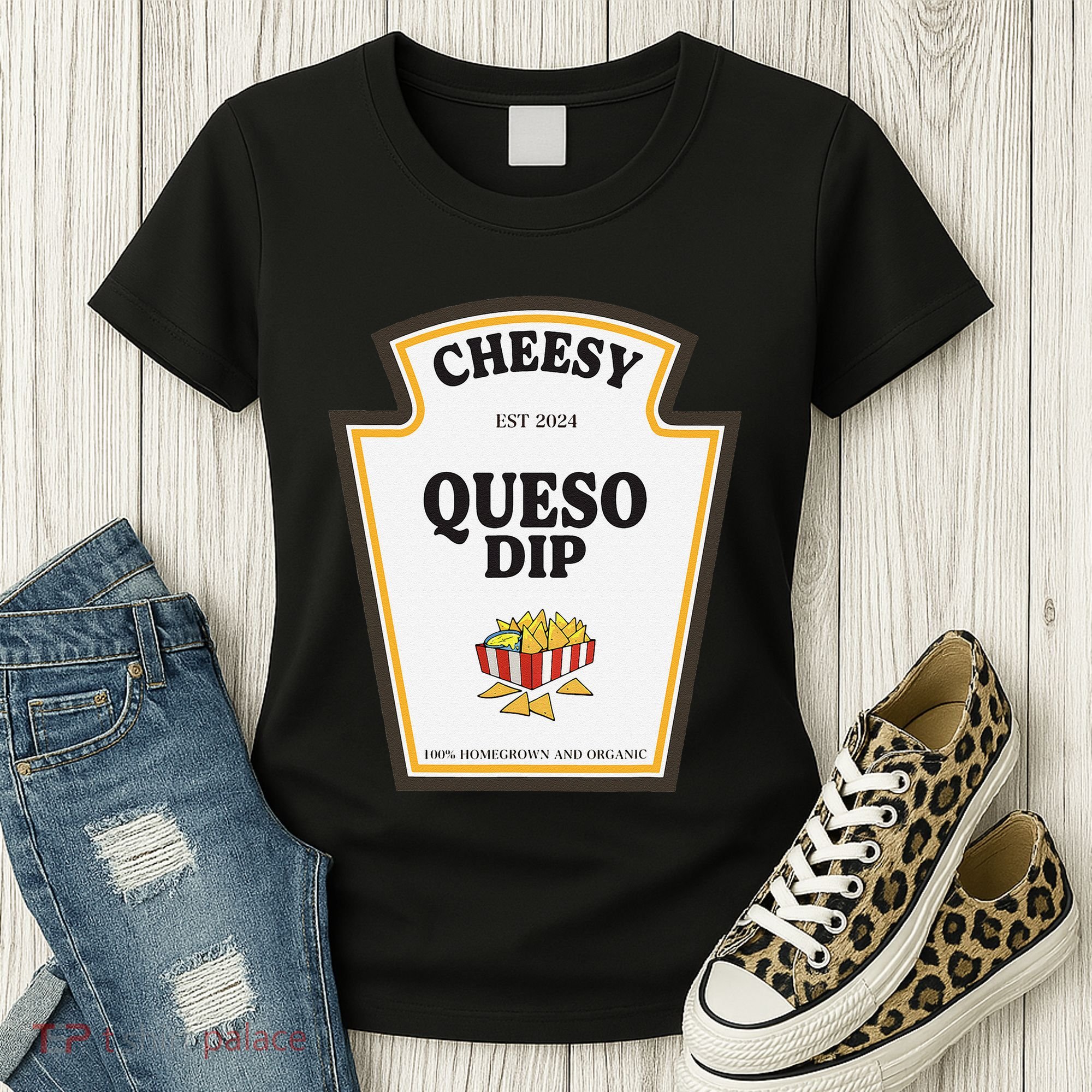 Delicious Cheesy Queso Dip Condiment Costume Party Matching Women's T-Shirt