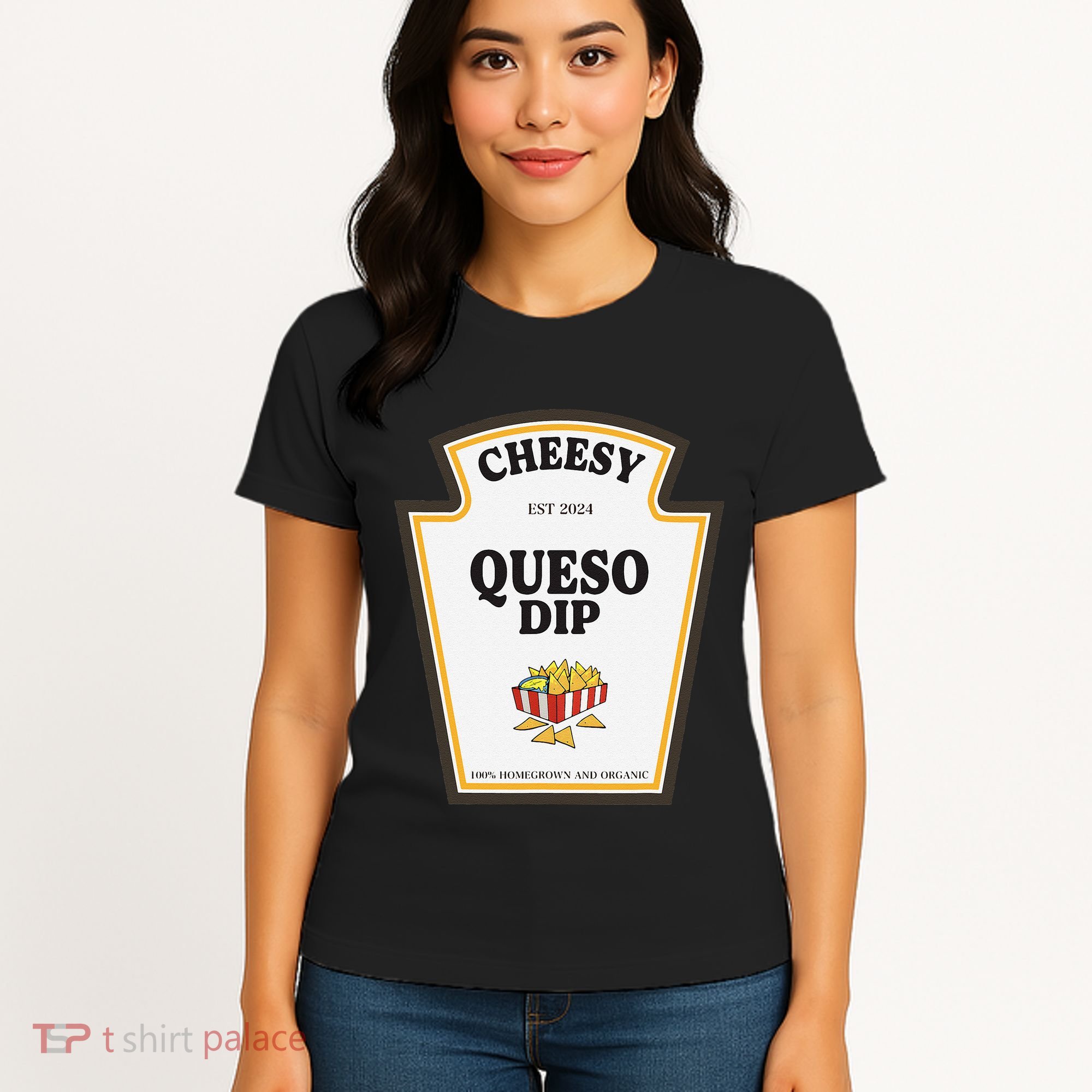 Delicious Cheesy Queso Dip Condiment Costume Party Matching Women's T-Shirt