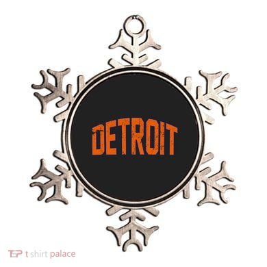 Detroit City Retro Vintage Ornament