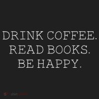 Drink Coffee Read Books Be Happy Tumbler thumb 3
