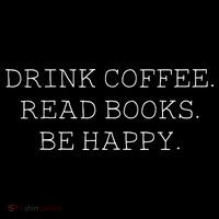 Drink Coffee Read Books Be Happy Ornament thumb 1