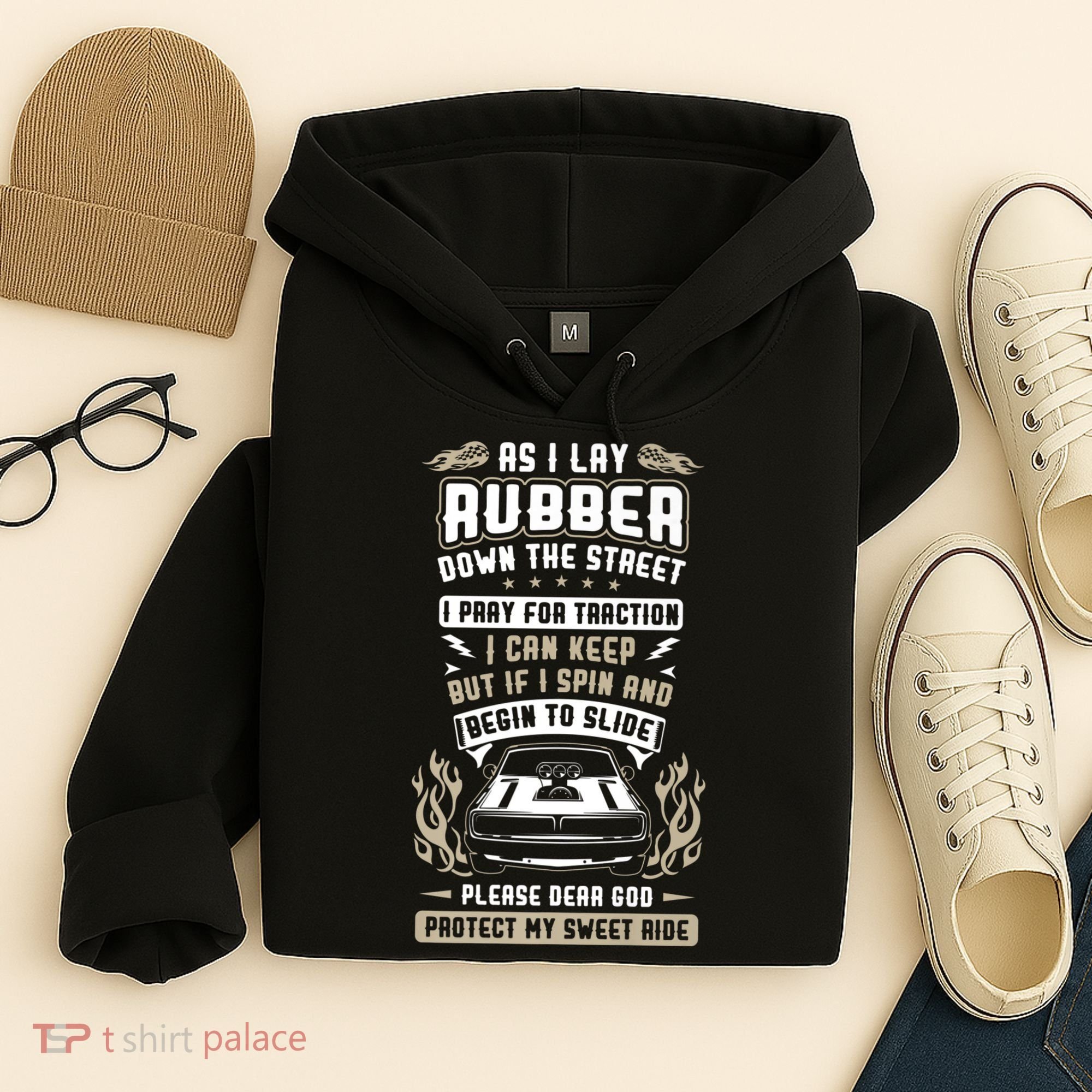 Drag Car Racing Prayer Hoodie