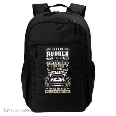Drag Car Racing Prayer Backpack