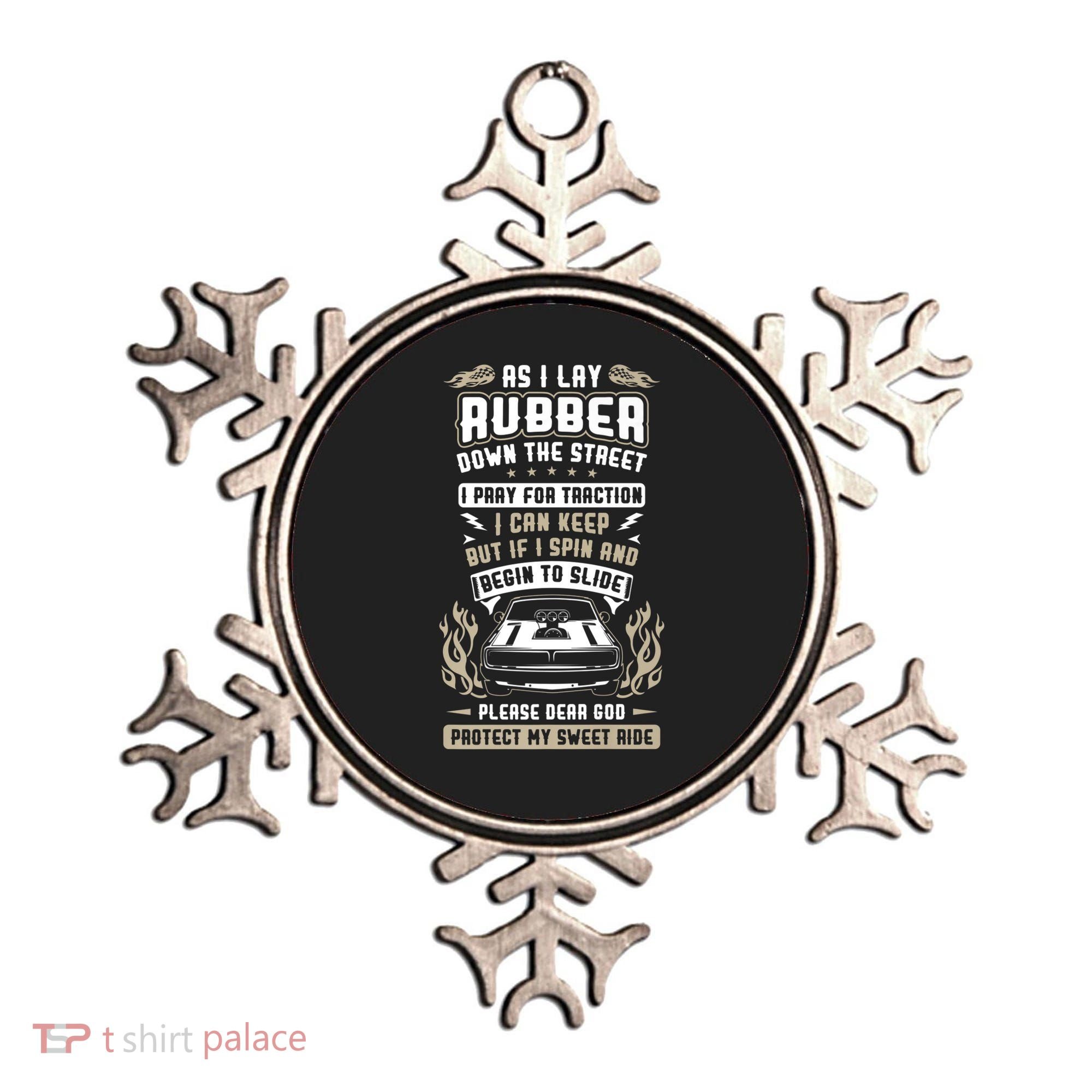 Drag Car Racing Prayer Ornament