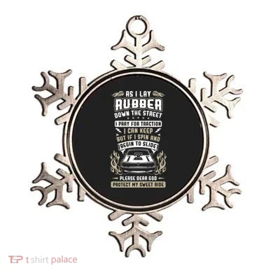 Drag Car Racing Prayer Ornament
