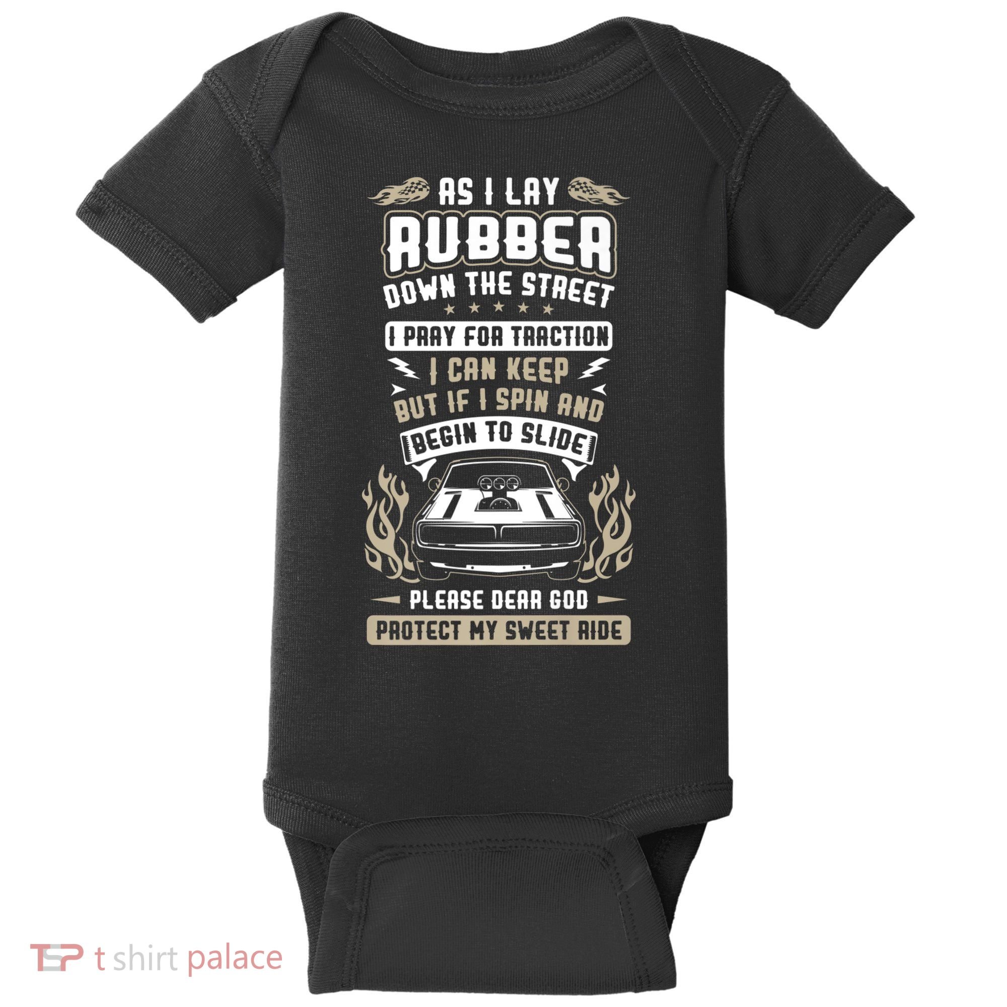 Drag Car Racing Prayer Baby Bodysuit