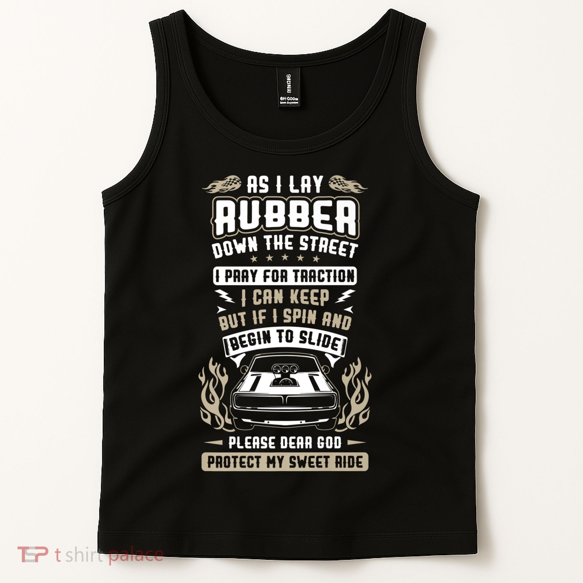 Drag Car Racing Prayer Tank Top