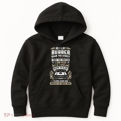 Drag Car Racing Prayer Kids Hoodie