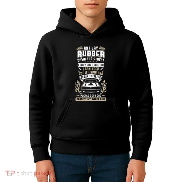 Drag Car Racing Prayer Kids Hoodie