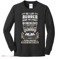 Drag Car Racing Prayer Kids Long Sleeve Shirt thumb 0