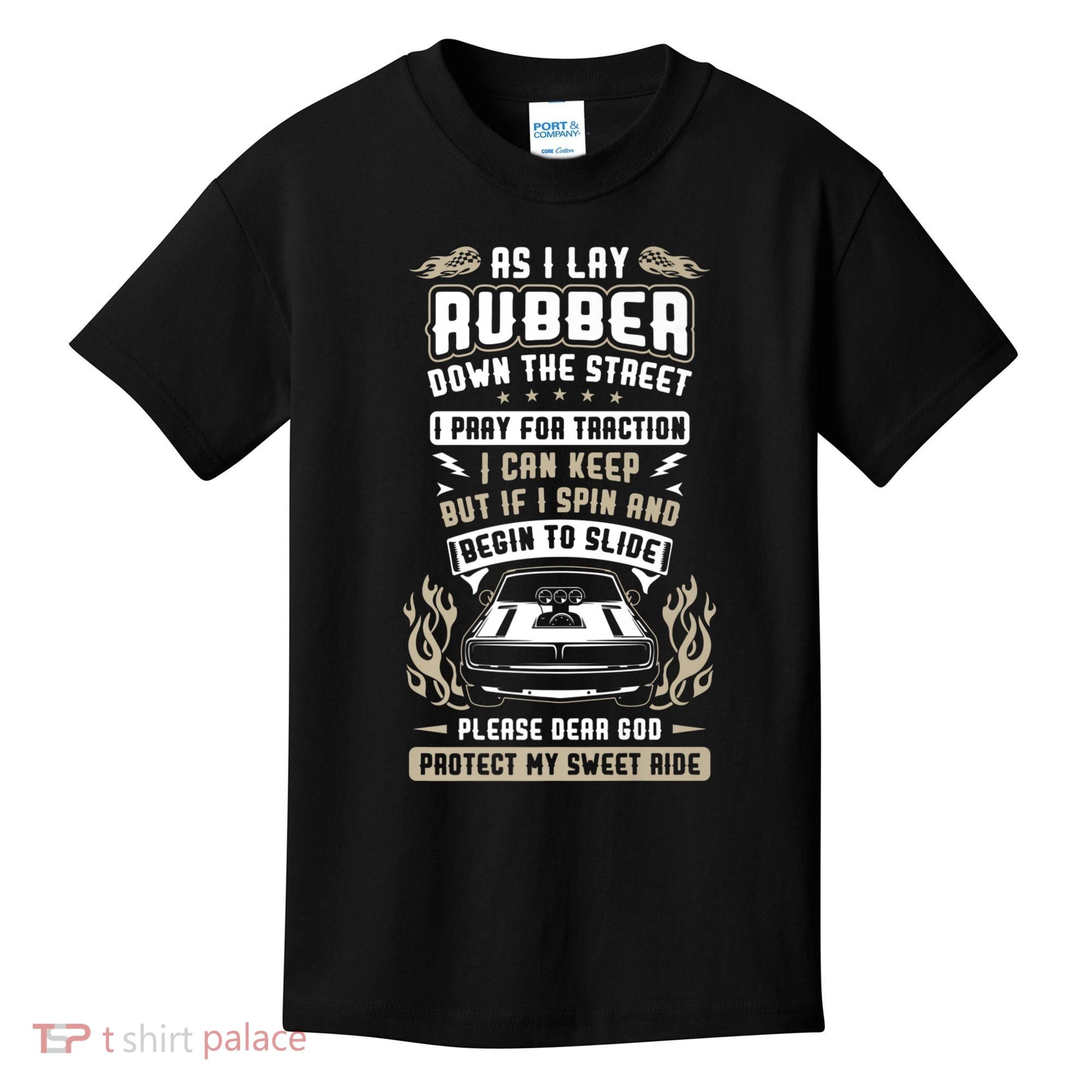 Drag Car Racing Prayer Kids T-Shirt