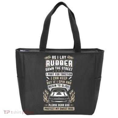 Drag Car Racing Prayer Tote Bag