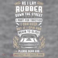 Drag Car Racing Prayer Women's Racerback Cropped Tank thumb 2